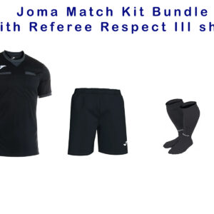 Joma Referee Kit Bundle (Respect III Black Anthracite Shirt/Respect II Shorts/Classic II Socks)